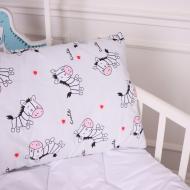 Подушка Kids Time 20-0040 Cute white zebra хлопковая мягкая MirSon 50x70 см мульти