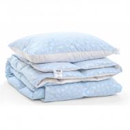 Набор пуховый №1925 Bio-Blue Деми 90% пух (подушка 50x70 средняя) одеяло 172x205 см MirSon голубой