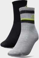 Носки 4F SOCKS CAS M108 (2PACK) 4FJSS23USOCM108-91S р.36-38 черный/серый 2 пари шт.