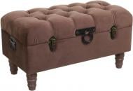Сундук-пуф Shic B велюр 365x370x370 мм коричневый