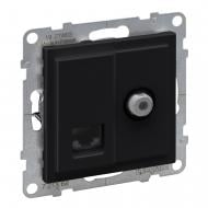 Розетка TV+RJ45 Legrand Suno IP20 чорний 721462
