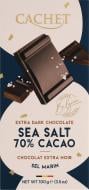 Шоколад Cachet 70% чёрный с морской солью 100 г