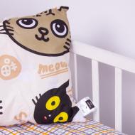 Подушка №3825 Kids Time 18-0007 Cool Cat хлопковая мягкая MirSon 50x70 см мульти