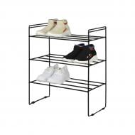 Підставка для взуття Fabrika HOME ART на 3 полиці 590x255x505 мм чорний (FK1075B)