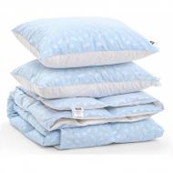 Набор пуховый №1928 Bio-Blue Деми 90% пух (подушка 50x70 упругая) одеяло 220x240 см MirSon голубой