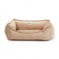Лежак PETBED Комфорт S 60x50 см h-19 см велюр бежевый