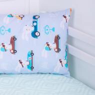 Подушка №3826 Kids Time 18-0008 Bunny Races хлопковая мягкая MirSon 50x70 см мульти