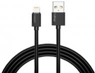 Кабель T-PHOX Lightning – USB 1,2 м чорний (T-L801 black) NETS