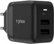 Зарядний пристрій T-PHOX Classic 24W 1xTYPE-C + 2xUSB