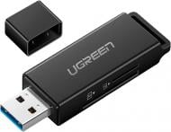 Кардридер UGREEN CM104 USB 3.0 to TF + SD Dual Card Reader Black 40752