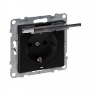 Розетка бытовая с заземлением Legrand Suno IP21 черный 721427