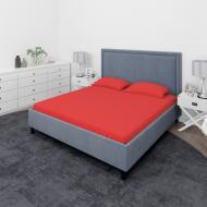 Простирадло трикотажне на резинці 90x200 см червоне полум'я Rigel