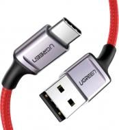 Кабель UGREEN US505 USB 2.0 to Type-C 6A Aluminium Alloy Cable 1 м red (20527)