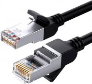 Патч-корд UGREEN NW101 Cat 6 U/UTP Pure Copper Ethernet Flat Cable 50187 5 м чорний