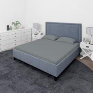 Простынь трикотажная на резинке 90x200 см темно-серый Rigel