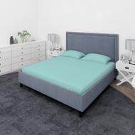 Простынь трикотажная на резинке 90x200 см бирюзовый Rigel