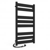 Полотенцесушитель электрический Rhein Grut S8 500х1000 E L Jet Black RAL9005 376W