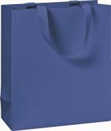 Пакет подарочный One Colour dark blue 10x8x14 см STEWO