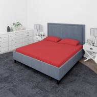 Простынь трикотажная на резинке 90x200 см красный мак Rigel