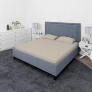 Простынь трикотажная на резинке 90x200 см кофе с молоком Rigel