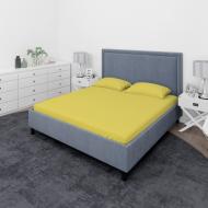 Простынь трикотажная на резинке 90x200 см желтый Rigel
