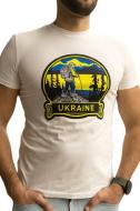 Футболка LOGOS-Tac с нанесением Ukraine travel 04-09-00-0061 р.3XL молочный