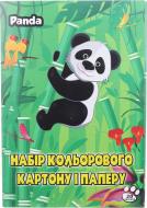 Набор цветного картона и бумаги Panda 20 листов Panda Набор цветного картона и бумаги Panda 20 листов Panda