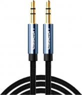 Кабель UGREEN AV112 3.5mm Male to 3.5mm Male Cable Gold Plated Metal Case with Braid 2 м Blue (10687)