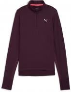 Джемпер Puma RUN FAVORITE 1/4 ZIP W 52317044 р.L бордовый