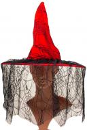 Ковпак відьми 41,5*39 см червоний