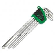 Набор ключей шестигранных Toptul Г-обр. 1,5-10 мм 9 ед. супердлинных с шаром GSN-09EB GSN-09EB