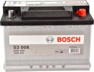 Аккумулятор автомобильный Bosch 6 CT-70 70Ah 640A 12V «+» справа (0092S30080)