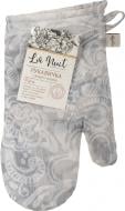 Прихватка-рукавиця Paris Вензель 18x31 см графіт La Nuit