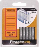 Скобы Piranha 16 мм 1400 шт тип 3 X70316