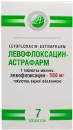 Левофлоксацин-Астрафарм №7 таблетки 250 мг