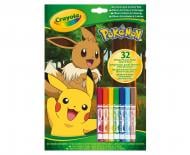 Книга-розмальовка «"POKEMON", 32 сторінки та 7 фломастерів»