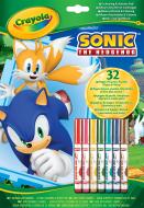 Книга-розмальовка «"Sonic", 32 сторінки та 7 фломастерів»