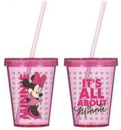 Склянка висока Herevin DISNEY Minnie Mouse з трубочкою 600 мл 1 шт.