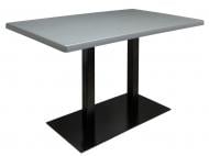 Стол обеденный Topalit 1100/700 мм Brushed Silver 0107