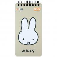 Блокнот YES 80x160 мм 60 арк. Miffy Beige клітинка 152203