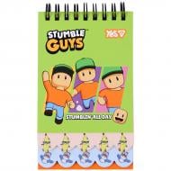 Блокнот YES 85x142 мм 60 лист. Stumble Guys Green 152235