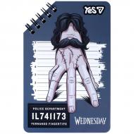 Блокнот YES 95x145 мм 60 арк. Wednesday Thing лінія 152232