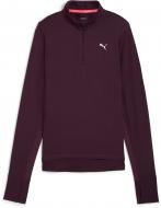 Джемпер Puma RUN FAVORITE 1/4 ZIP W 52317044 р.S бордовый