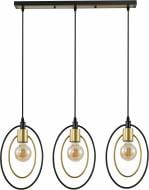 Світильник підвісний Sensio Venus 3x40 Вт E27 чорний із золотим ALG-07477/3L