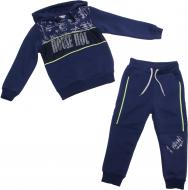 Костюм ALG для дівчинки р.134 синій із чорним 721407