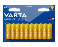 Батарейка щелочная Varta Longlife AA (пальчиковые) 20 шт. (4106101420)