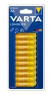 Батарейки Varta Longlife AA (пальчиковые) 30 шт. (4106101630)