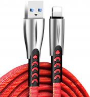 Кабель ColorWay USB - Apple Lightning (zinc alloy) 2.4а 1 м red (CW-CBUL010-RD)