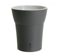 Вазон пластик Dali-Dea круглый антрацит 1,25 л Santino (2022288)
