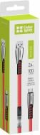 Кабель ColorWay USB - MicroUSB (zinc alloy) 2.4а 1 м red (CW-CBUM011-RD)